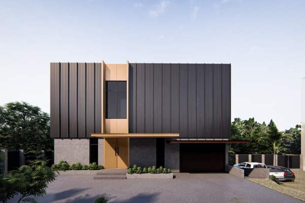 Semi unitized glass façade