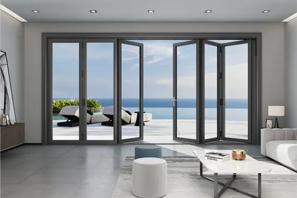 Slide & Fold system partially open