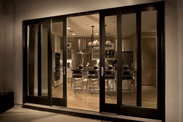 Glass sliding doors