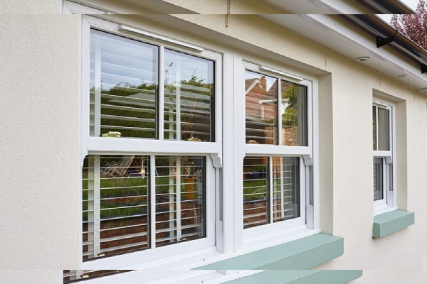 Glass vertical sliding window